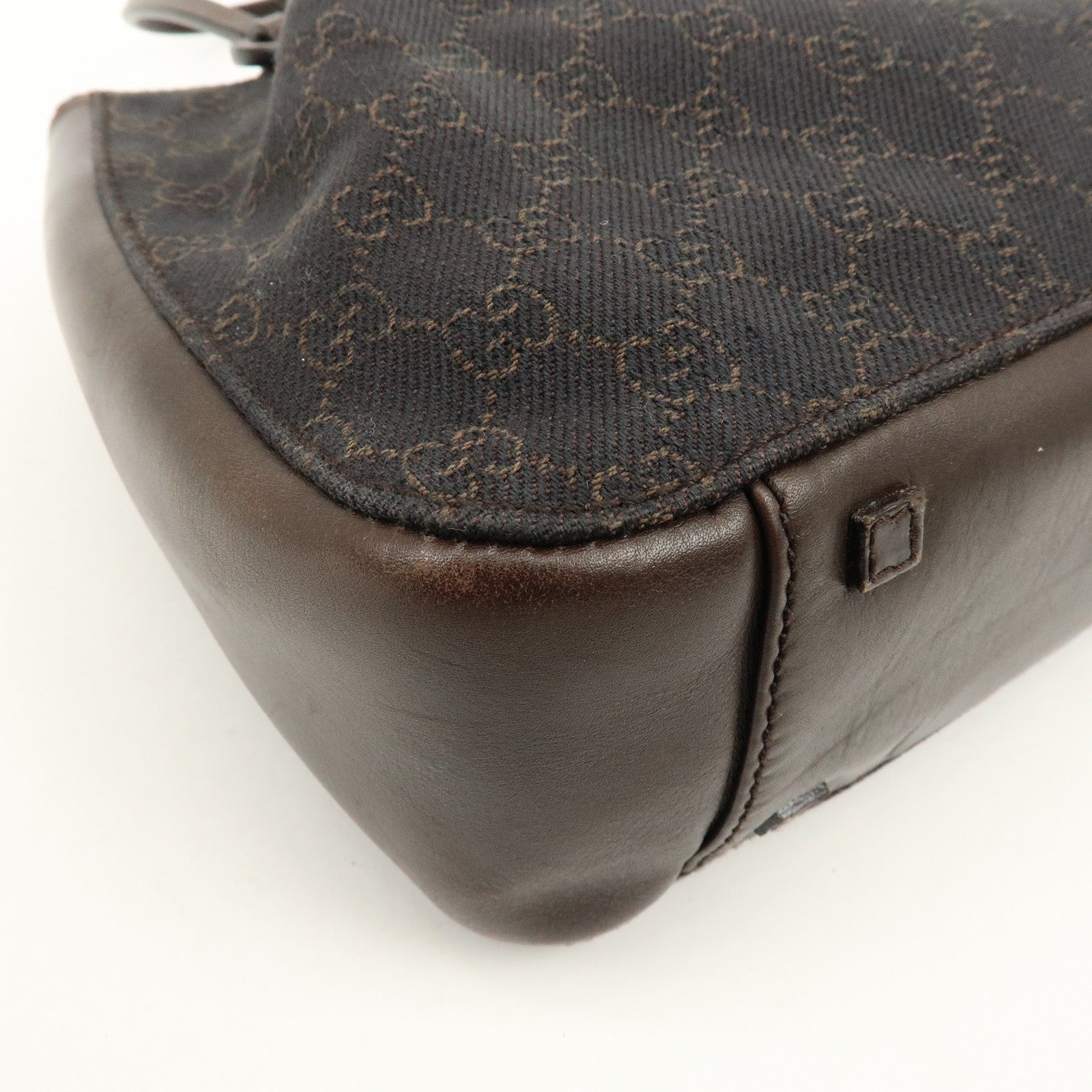 Gucci Shoulder Tote Bag - Brown, GG Canvas and Leather 