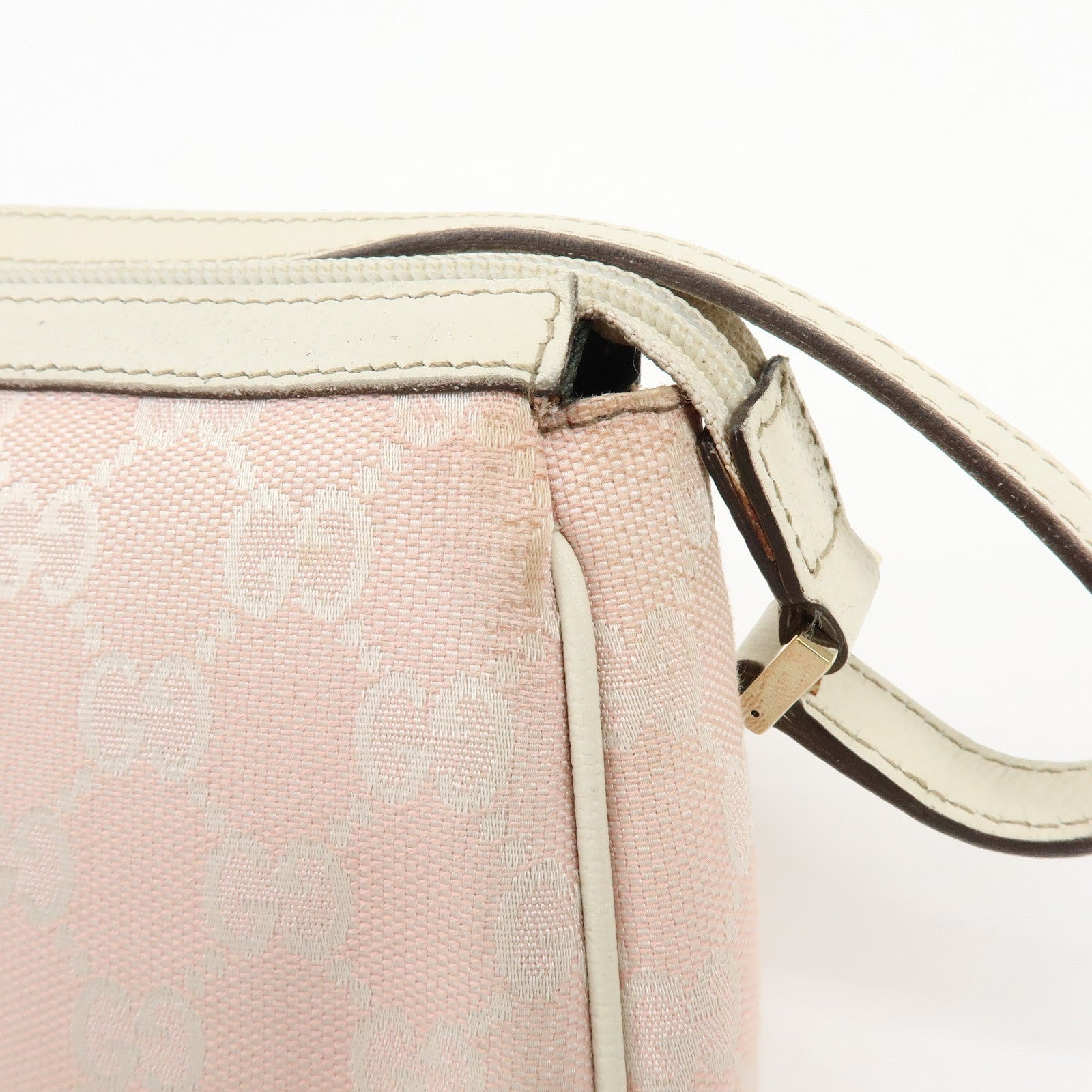 Gucci Abbey Hand Bag - Pink, GG Canvas, Leather
