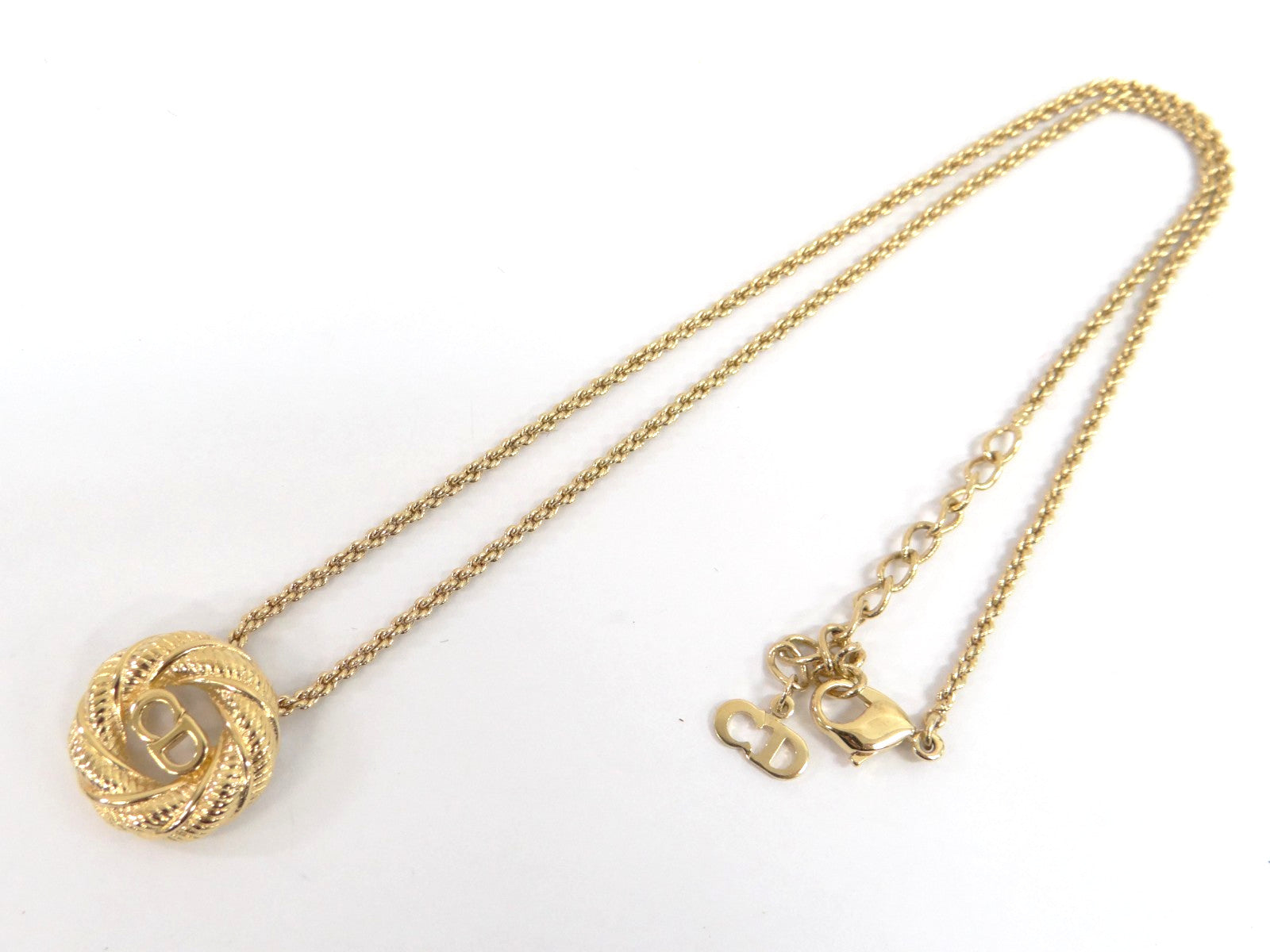 Dior Chain Necklace Pendant - Gold, Metal