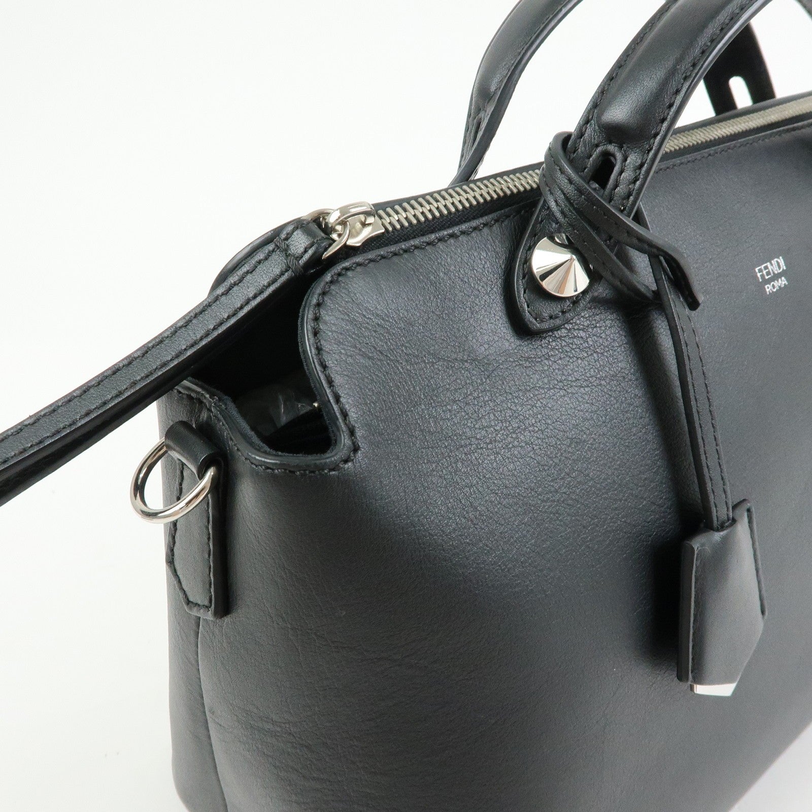 Fendi Hand Bag - Black, Leather