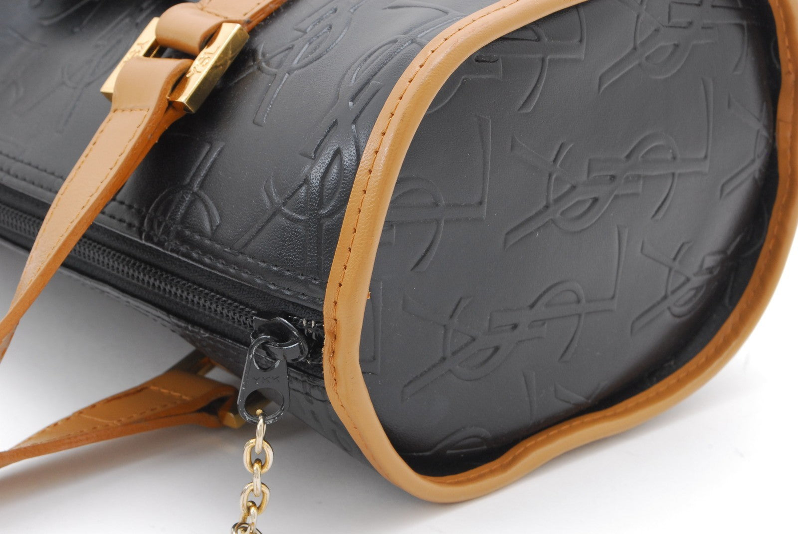 Saint Laurent Yves Shoulder Bag - Black Brown, PVC Leather