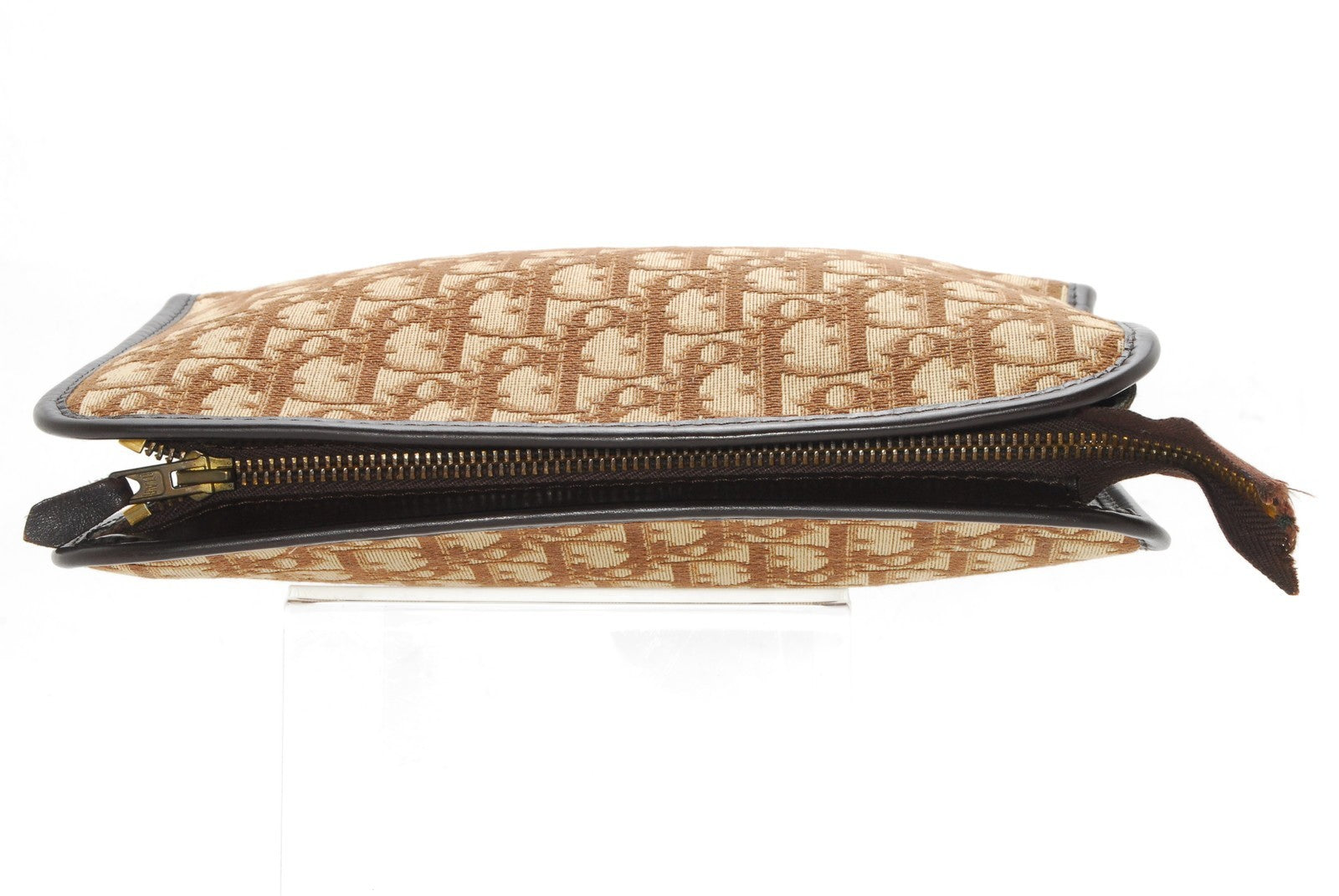 Dior Christian Trotter Clutch - Brown, Canvas Leather