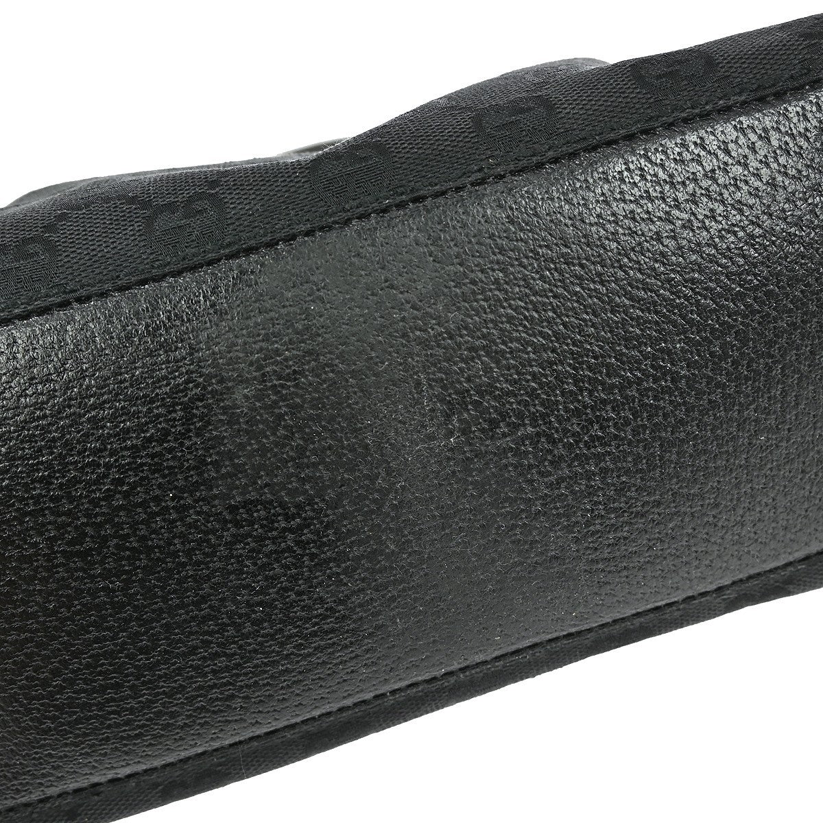 Gucci GG Handbag - Black, Canvas, Leather 