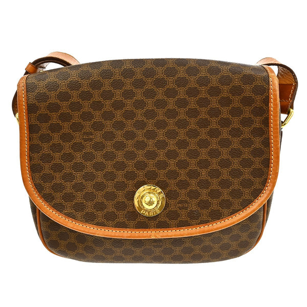 Celine Macadam Shoulder Bag - Brown, Leather 