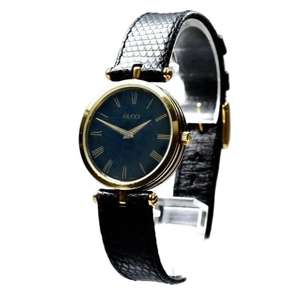 Gucci Man 2000M Wristwatch - Black, Leather 