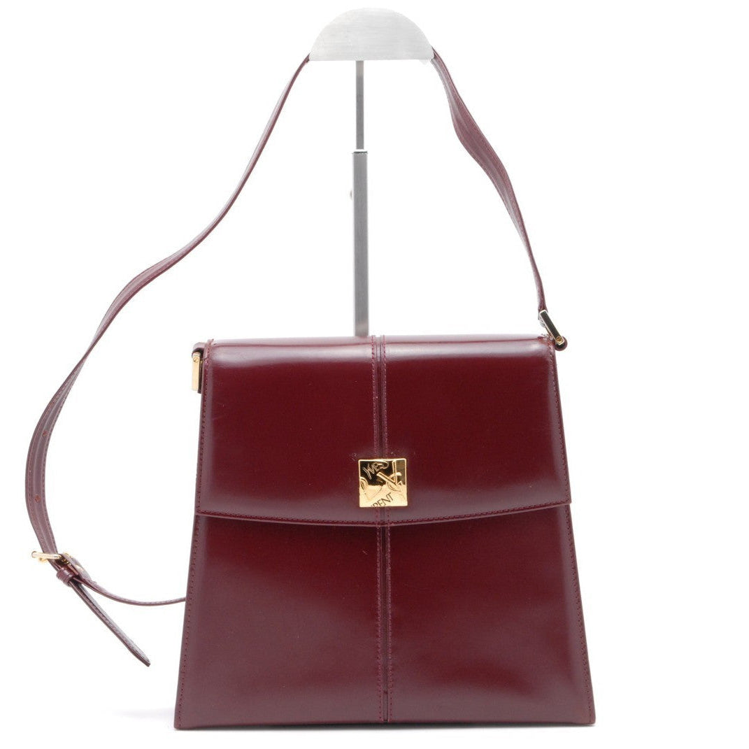 Yves Saint Laurent YSL Shoulder Bag - Burgundy, Leather