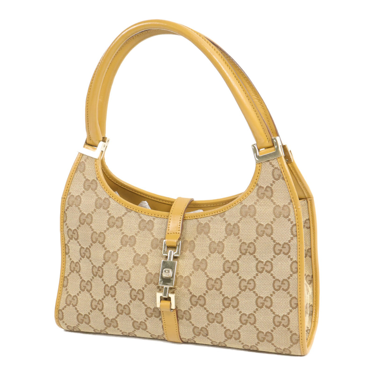 Gucci GG GHW Jackie Shoulder Bag - Beige, GG Canvas