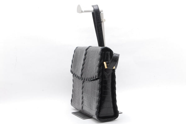 Saint Laurent YSL Shoulder Bag - Black, Leather 