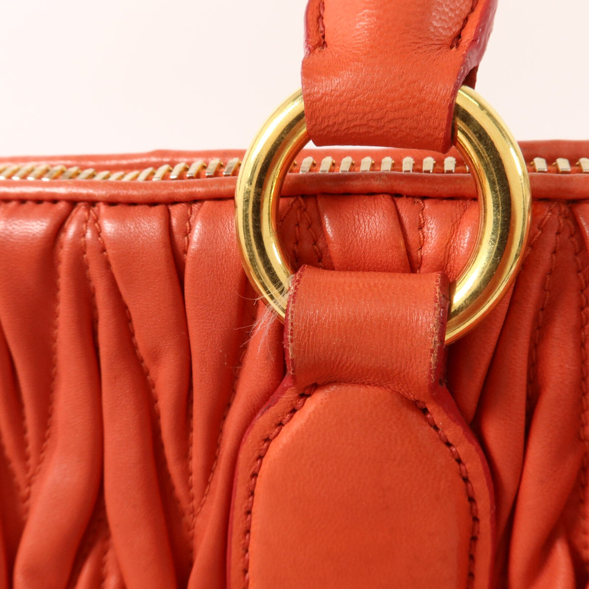 Miu Miu GHW 2 Way Shoulder Bag - Red, Lambskin Leather