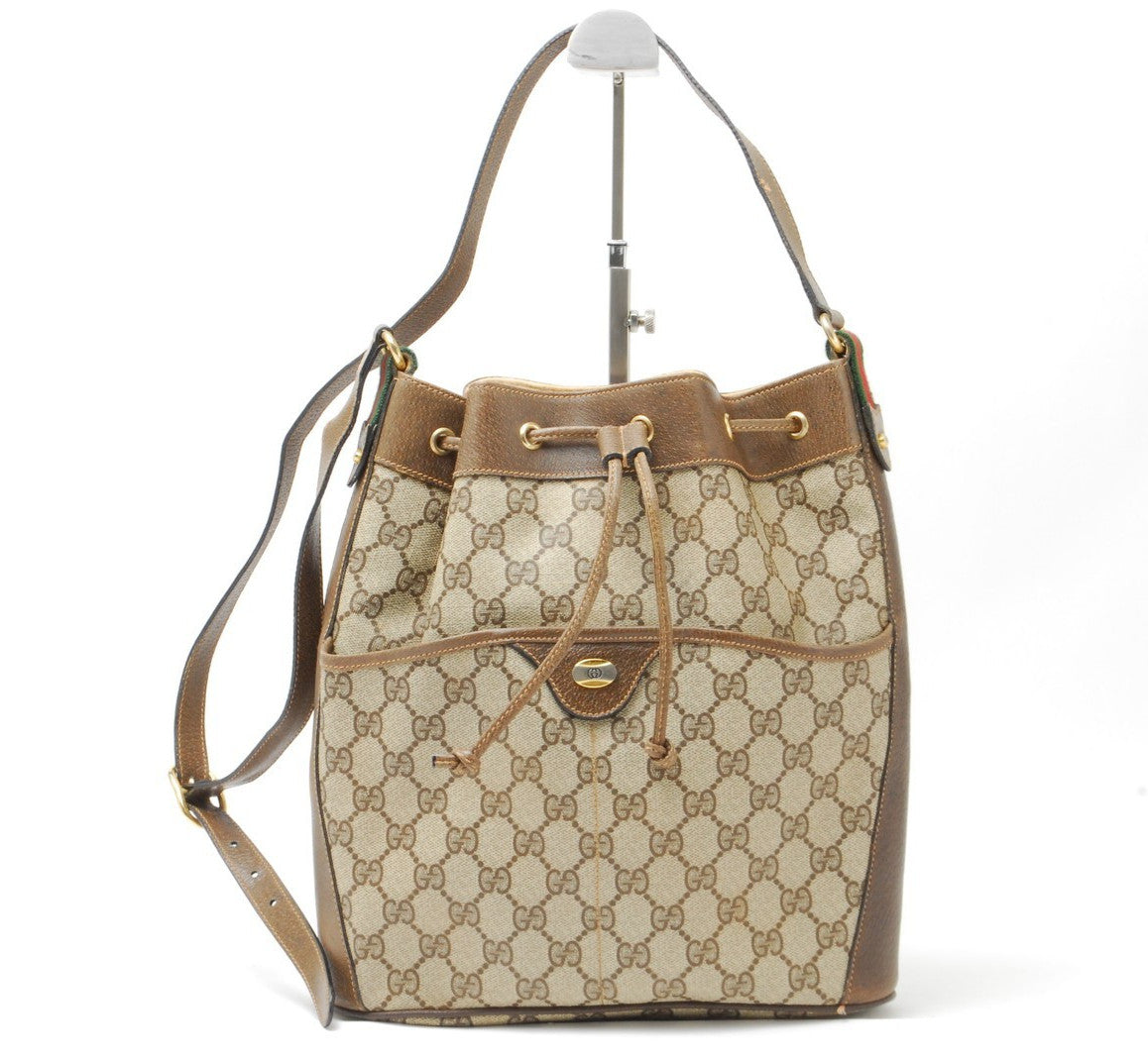 Gucci Sherry Line Shoulder Bag - Brown, Leather