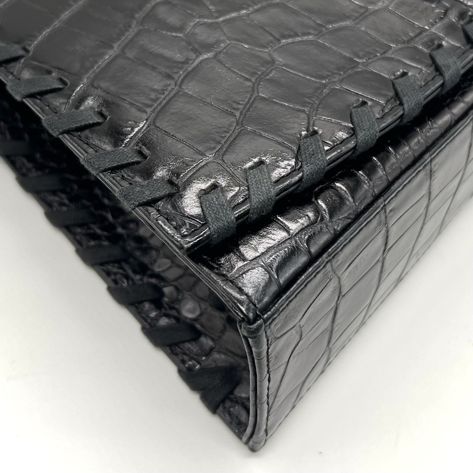 Saint Laurent Yves Shoulder Bag - Black, Leather 
