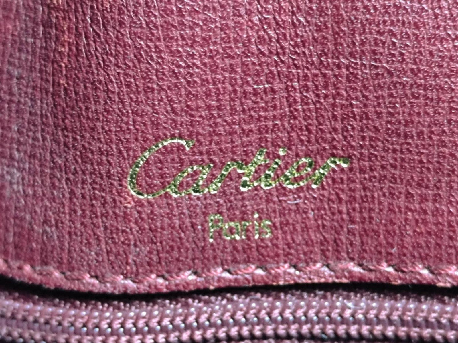 Cartier Must de Cartier Drawstring Shoulder Bag - Red, Leather