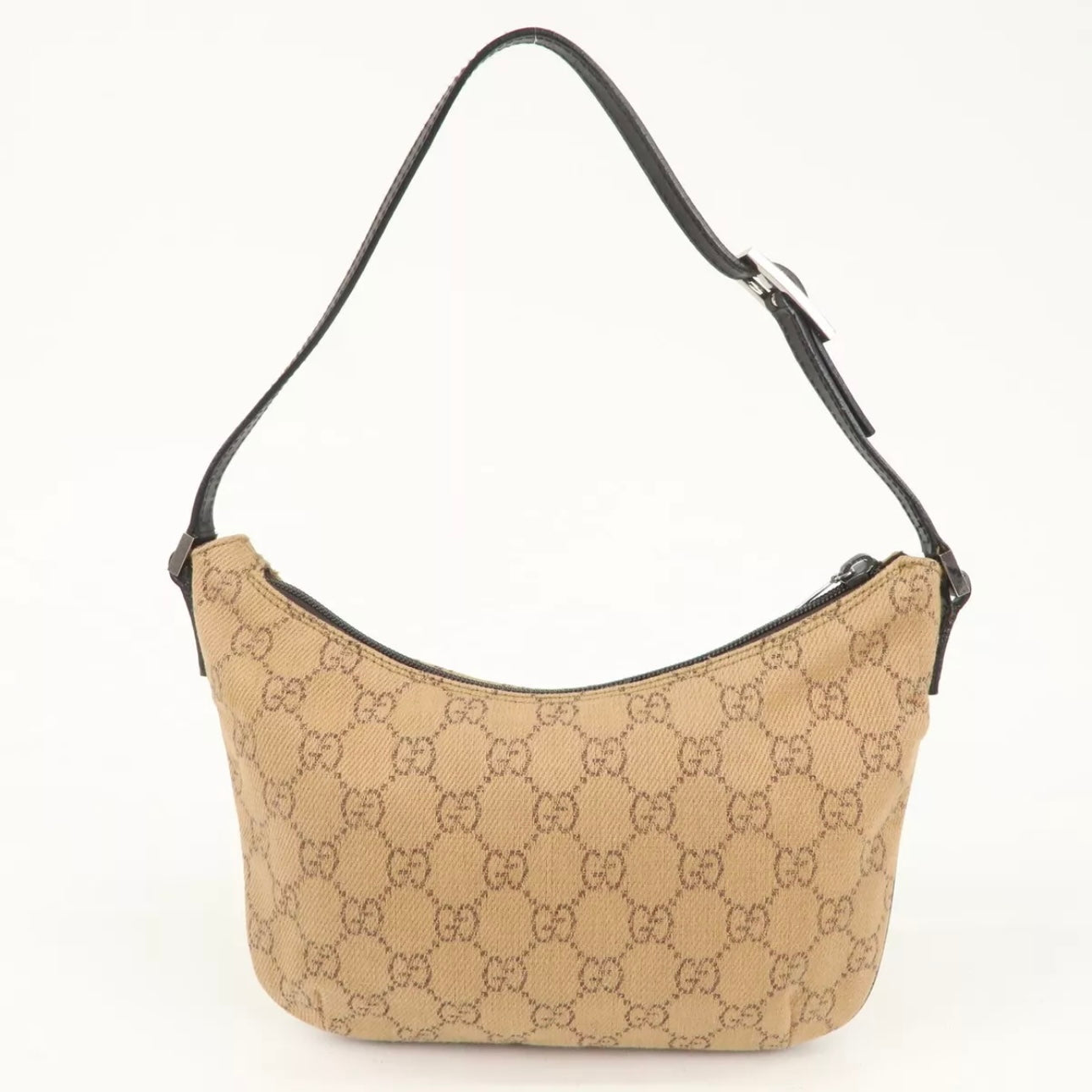 GG Denim Leather Shoulder Bag