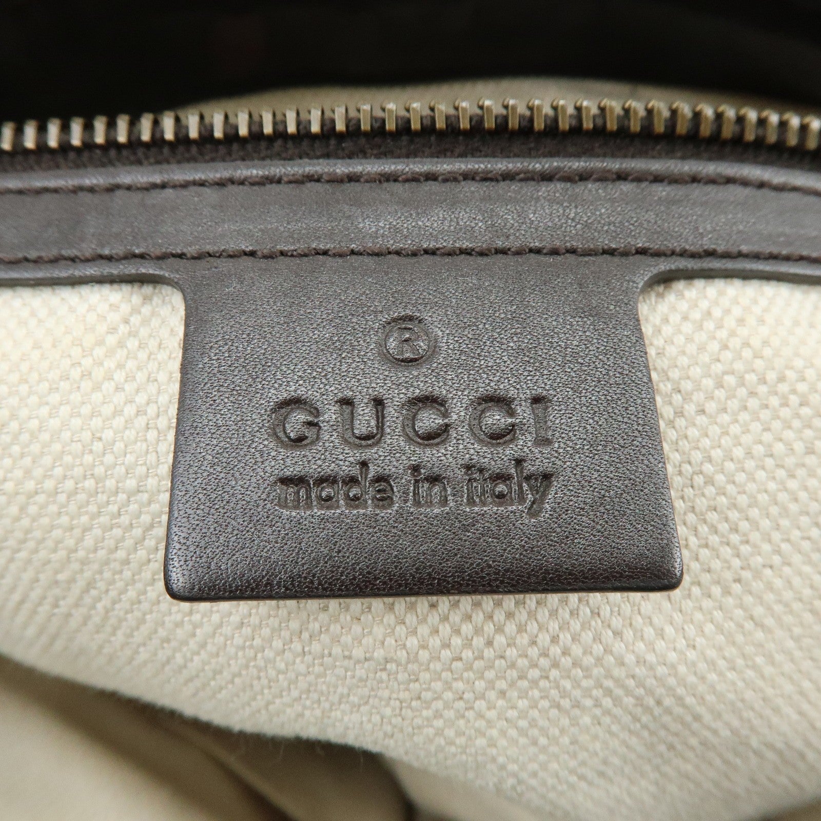 Gucci Shoulder Bag - Beige, Canvas and Leather