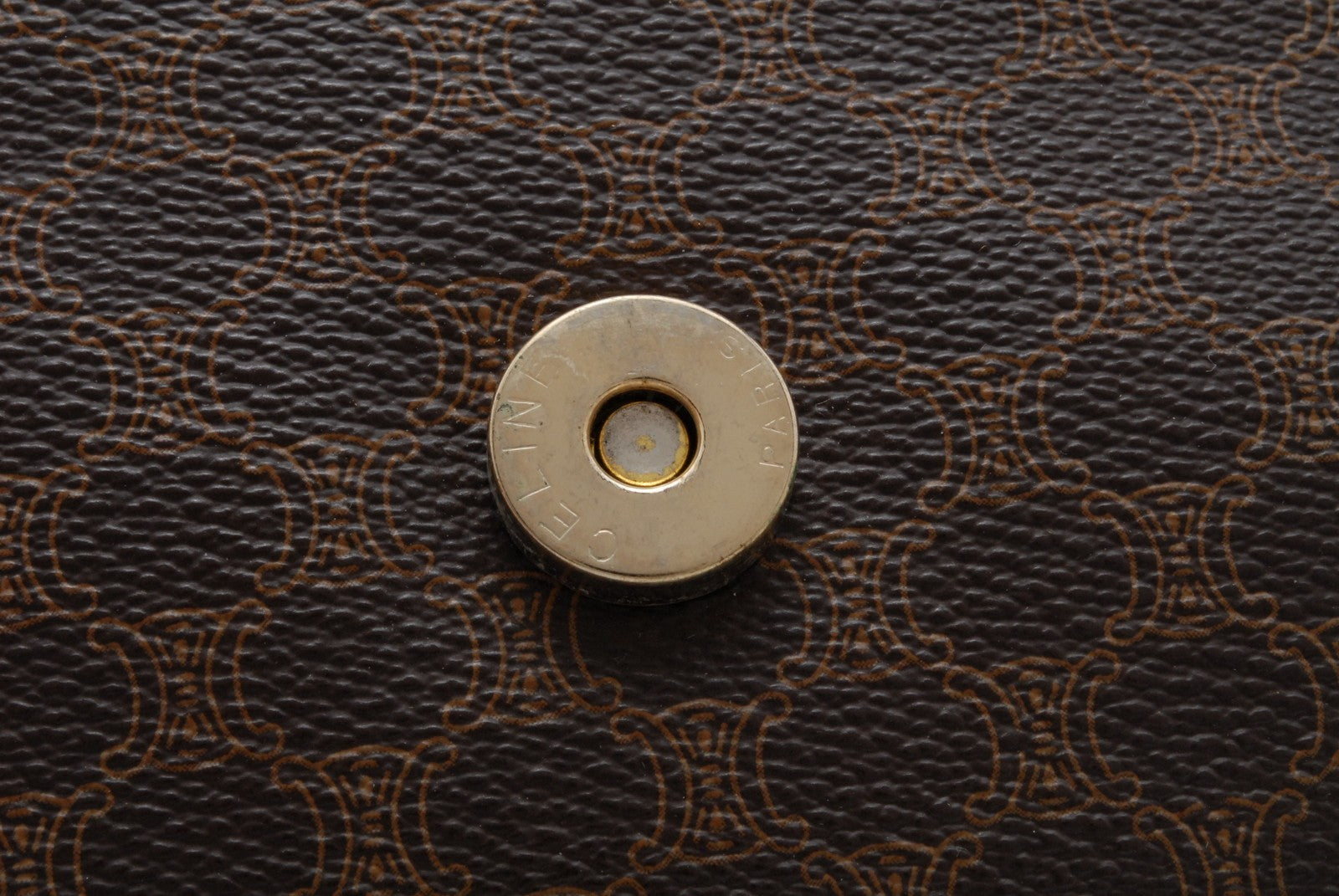 Celine Macadam Clutch Bag - Brown, PVC Leather