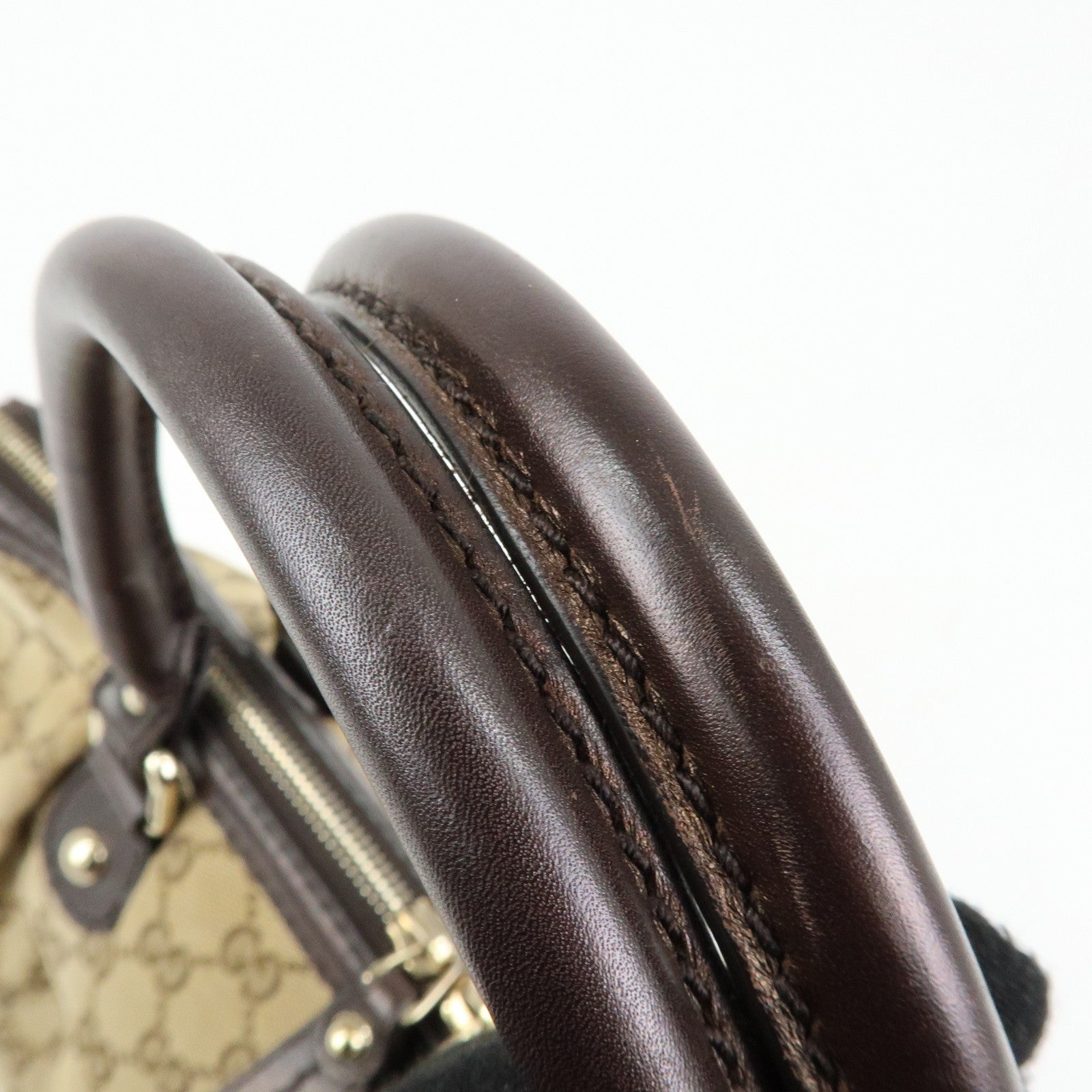 Gucci 247902 2Way Bag - Brown, Canvas and Leather