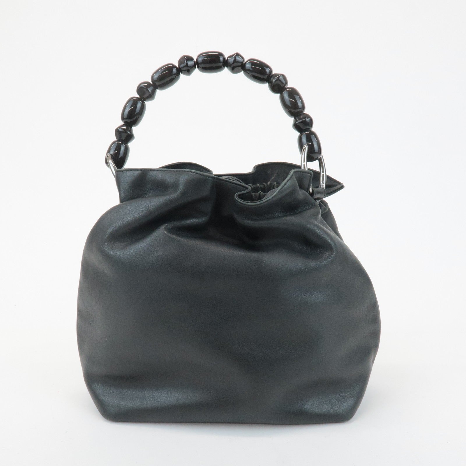 Christian Dior Maris Pearl Hand Bag - Black, Leather
