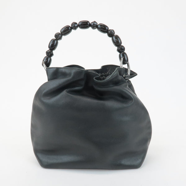 Christian Dior Maris Pearl Hand Bag - Black, Leather 