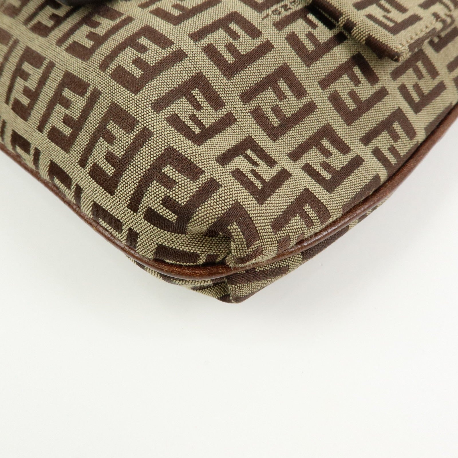 Fendi Shoulder Crossbody Bag - Brown, Canvas Leather