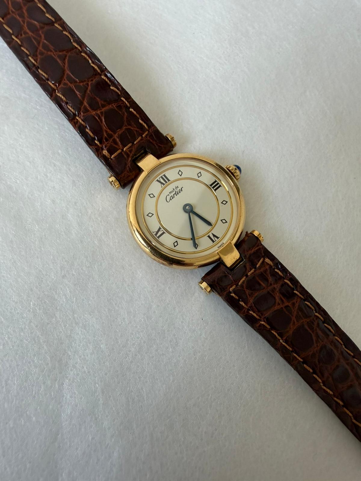 Cartier Vendome Wristwatch - Gold, Stainless Steel