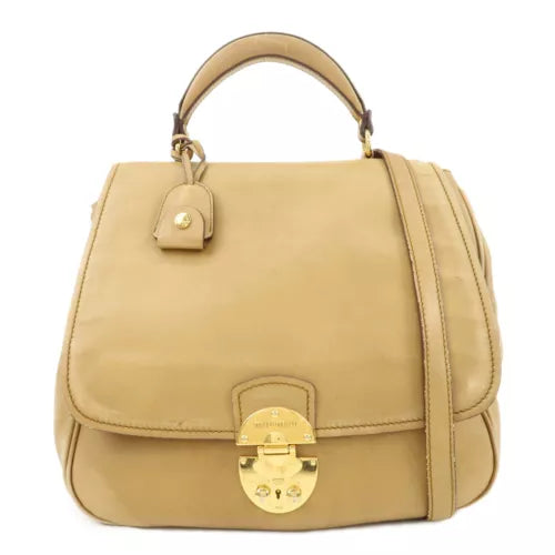 Miu Miu 2Way Shoulder Bag - Beige, Leather