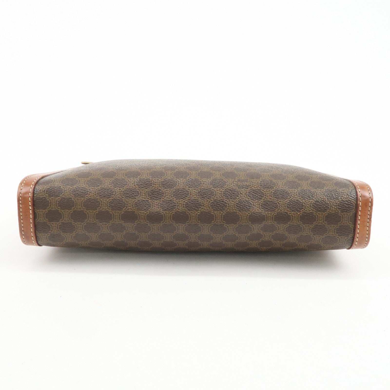 Celine Macadam Clutch Bag - Brown, PVC Coating Canvas, Leather