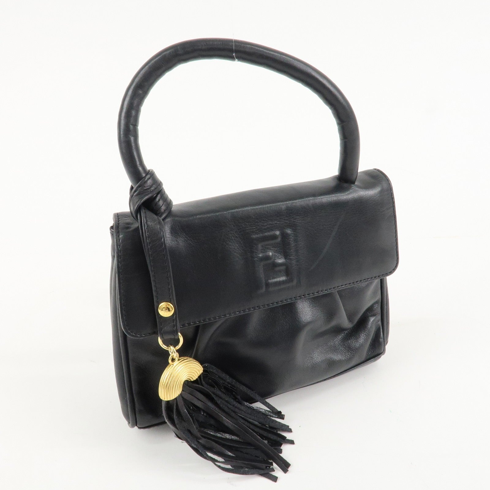 Fendi Hand Bag - Black, Leather