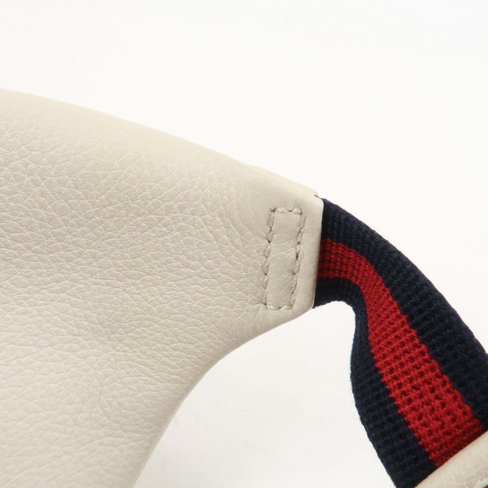 Gucci Sherry Leather Waist Pouch - White, Leather 