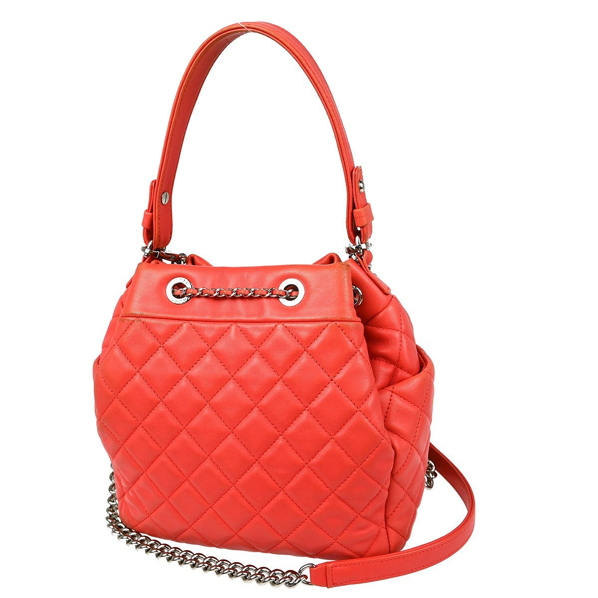 Chanel Drawstring Shoulder Bag - Pink, Lambskin