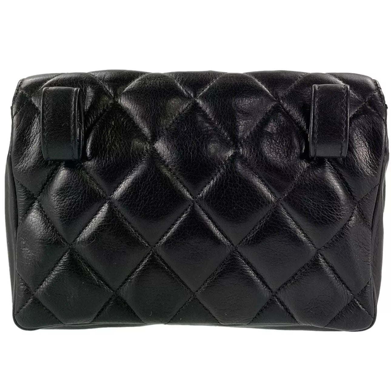 Chanel Matelasse Lambskin Leather Black Waist bag