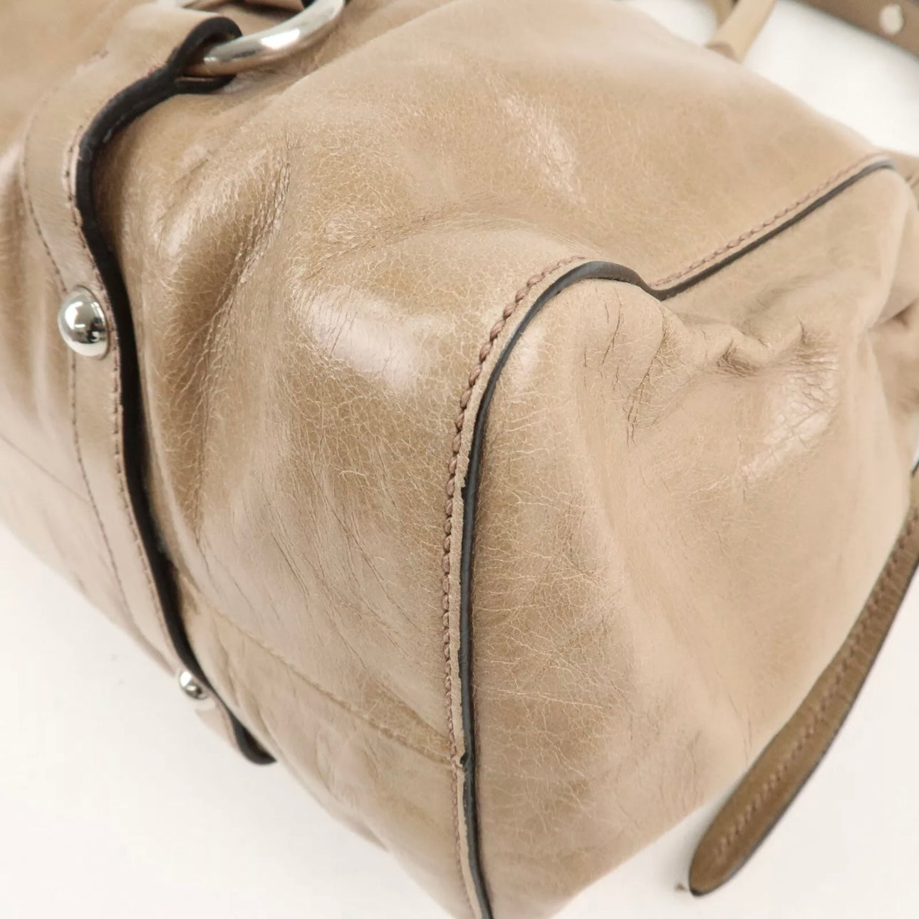 PRE ORDER! MIU MIU Leather Shoulder& Hand Bag Beige