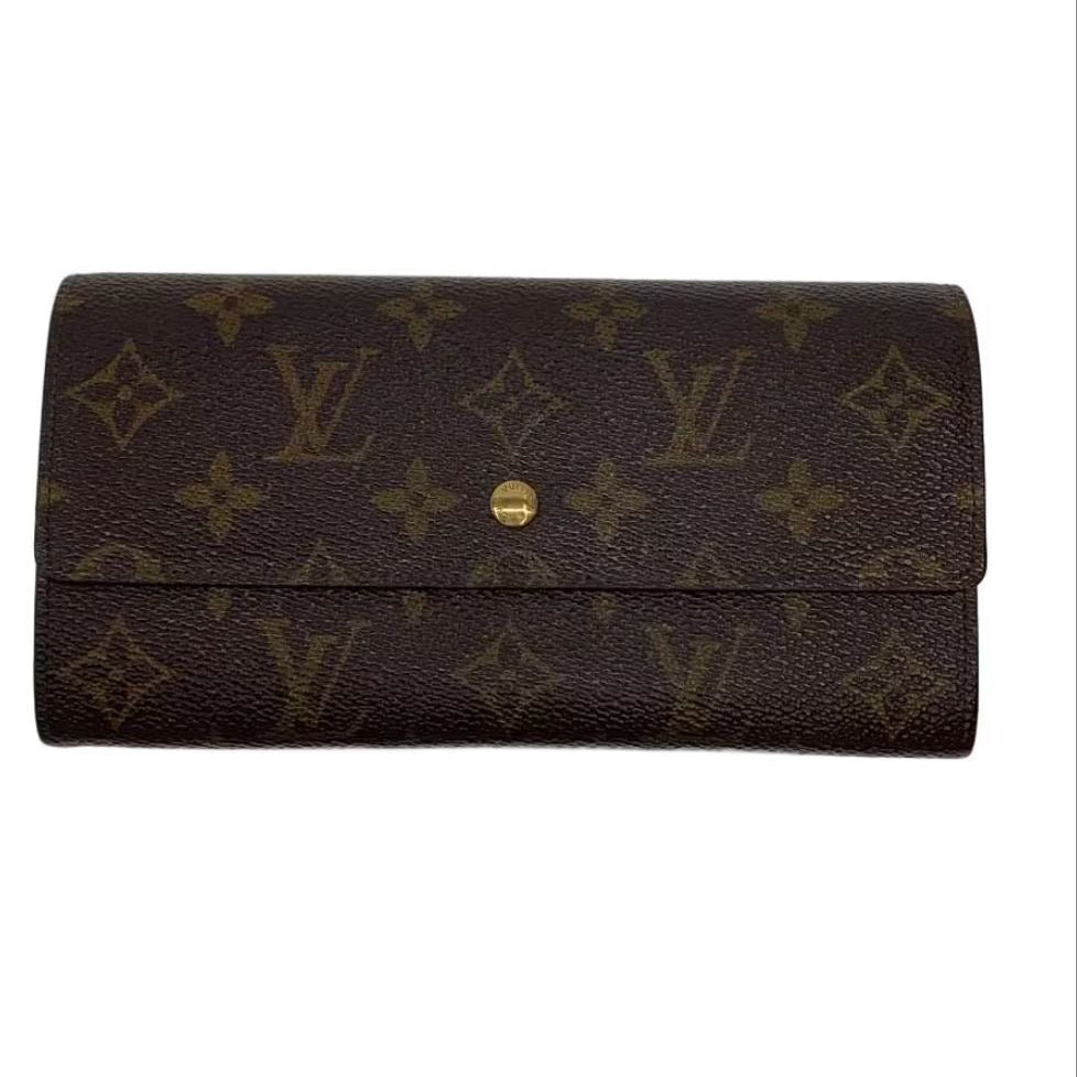 Louis Vuitton Monogram Pochette Porto Monnet Purse Leather Wallet