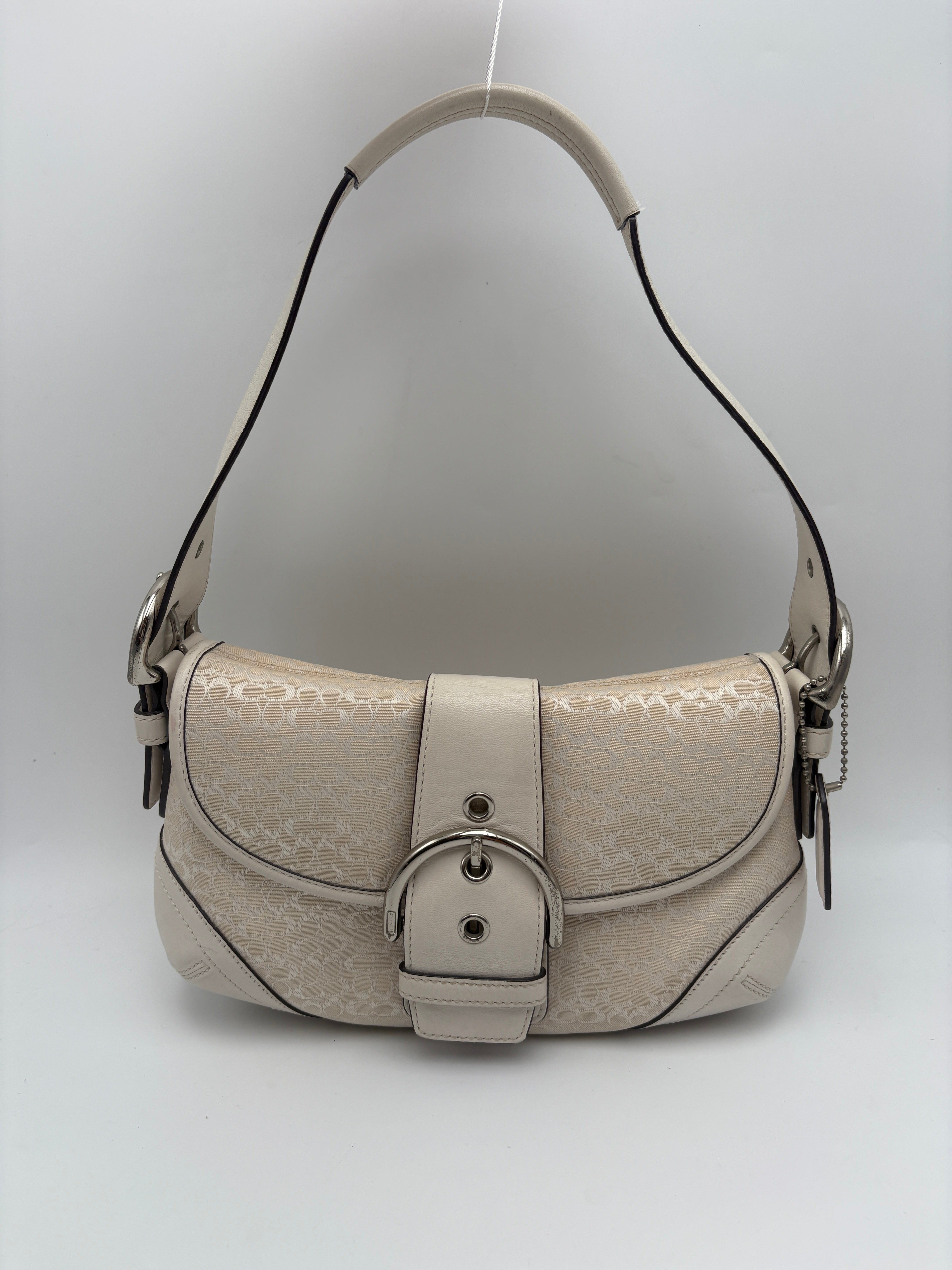 Coach Signature White Bag