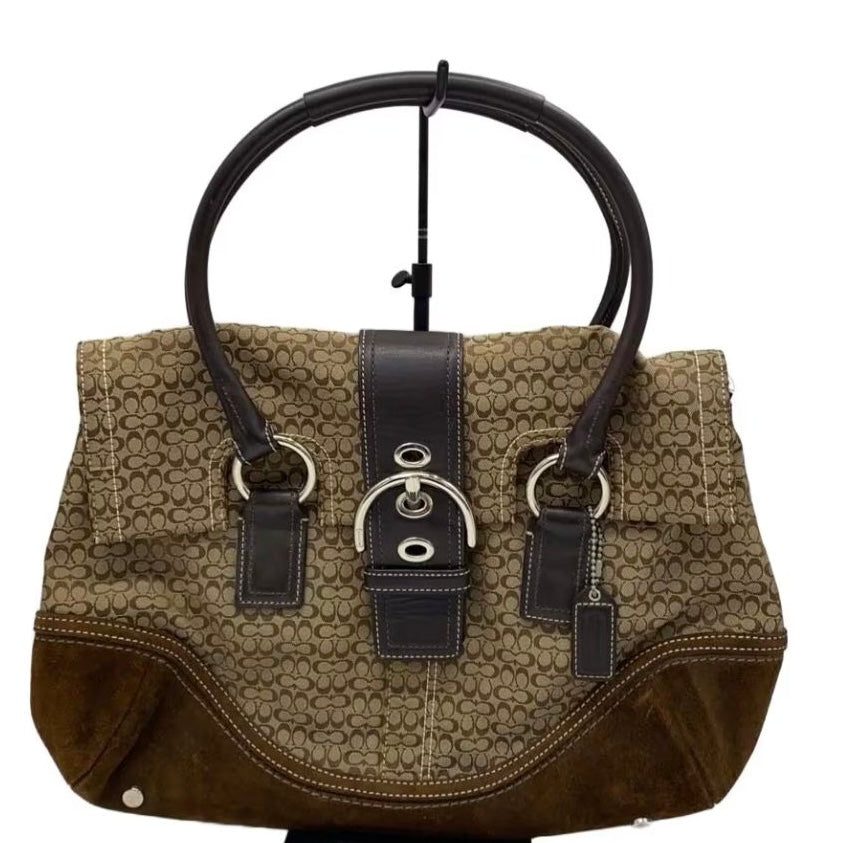 Coach Signature Suede Bag