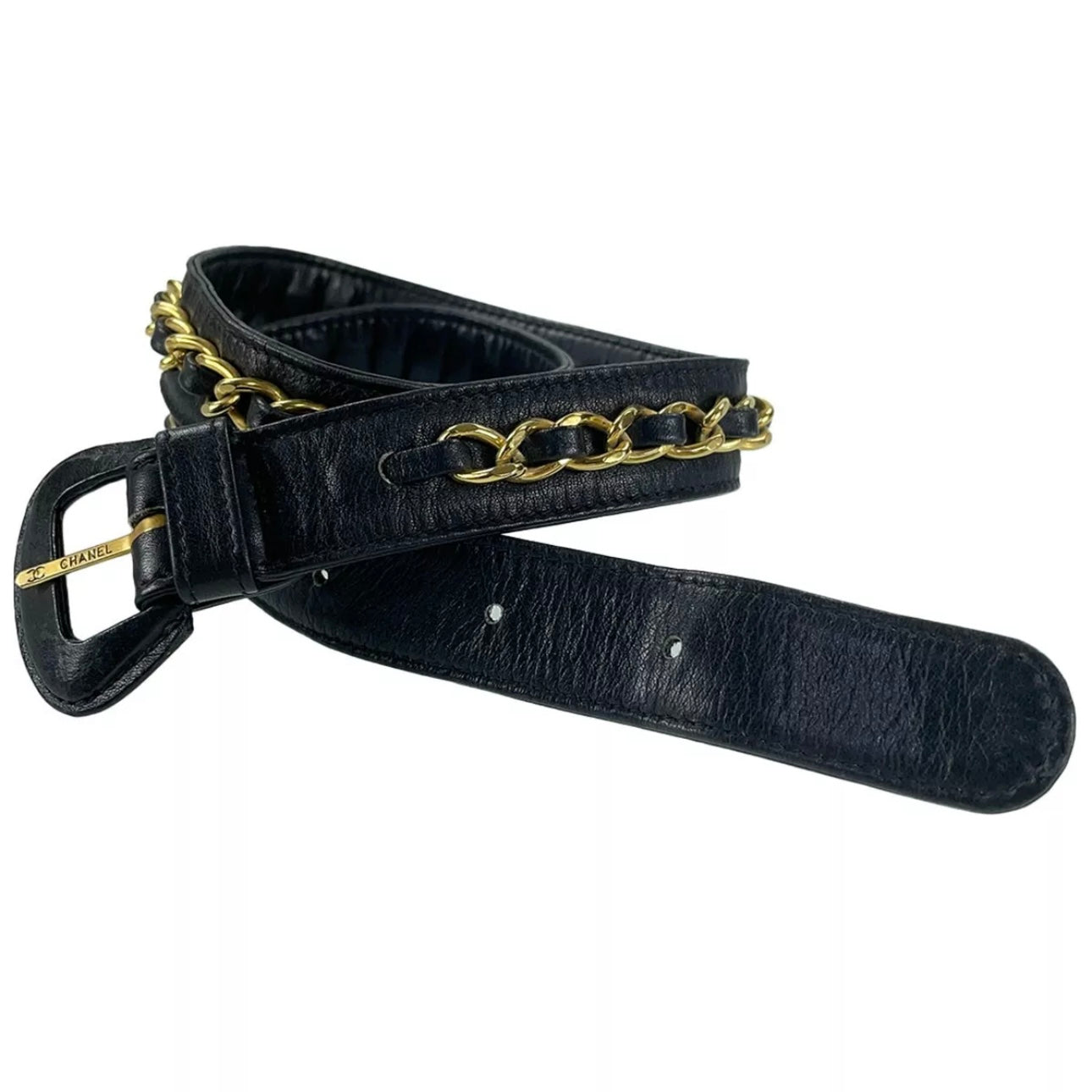 Chanel Matelasse Lambskin Leather Black Waist bag