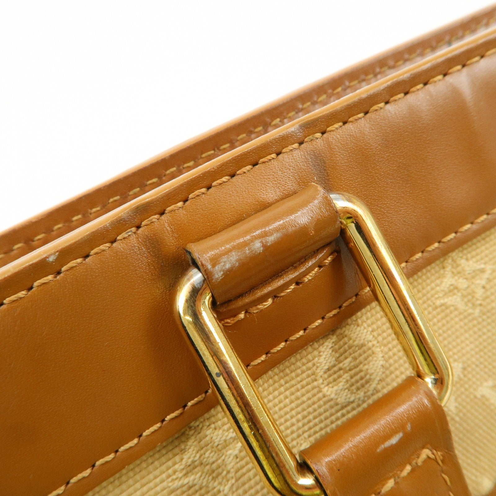 Louis Vuitton Monogram Mini Lucille PM Hand Bag - Beige, Monogram Mini Canvas