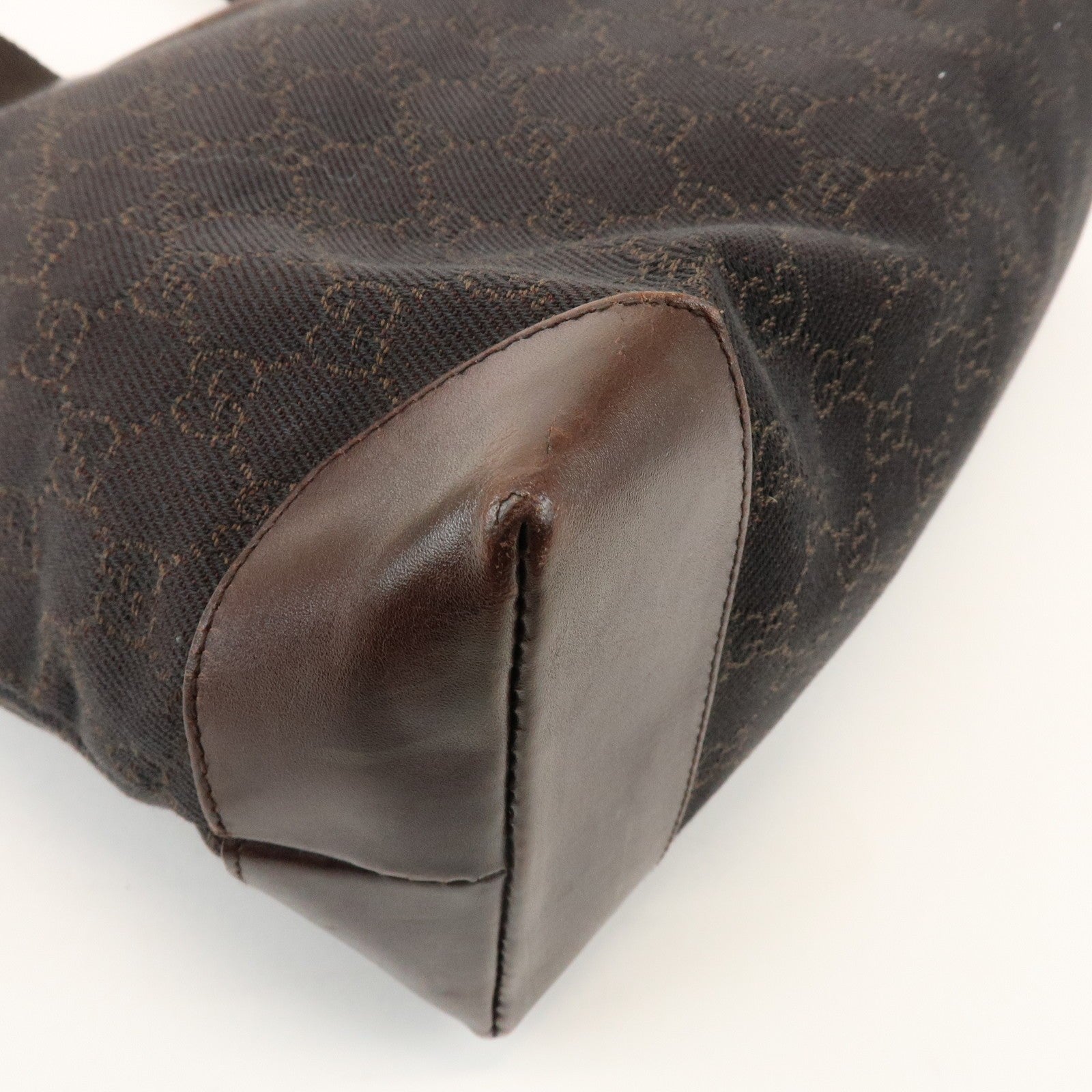 Gucci Tote Bag - Dark Brown, Canvas and Leather