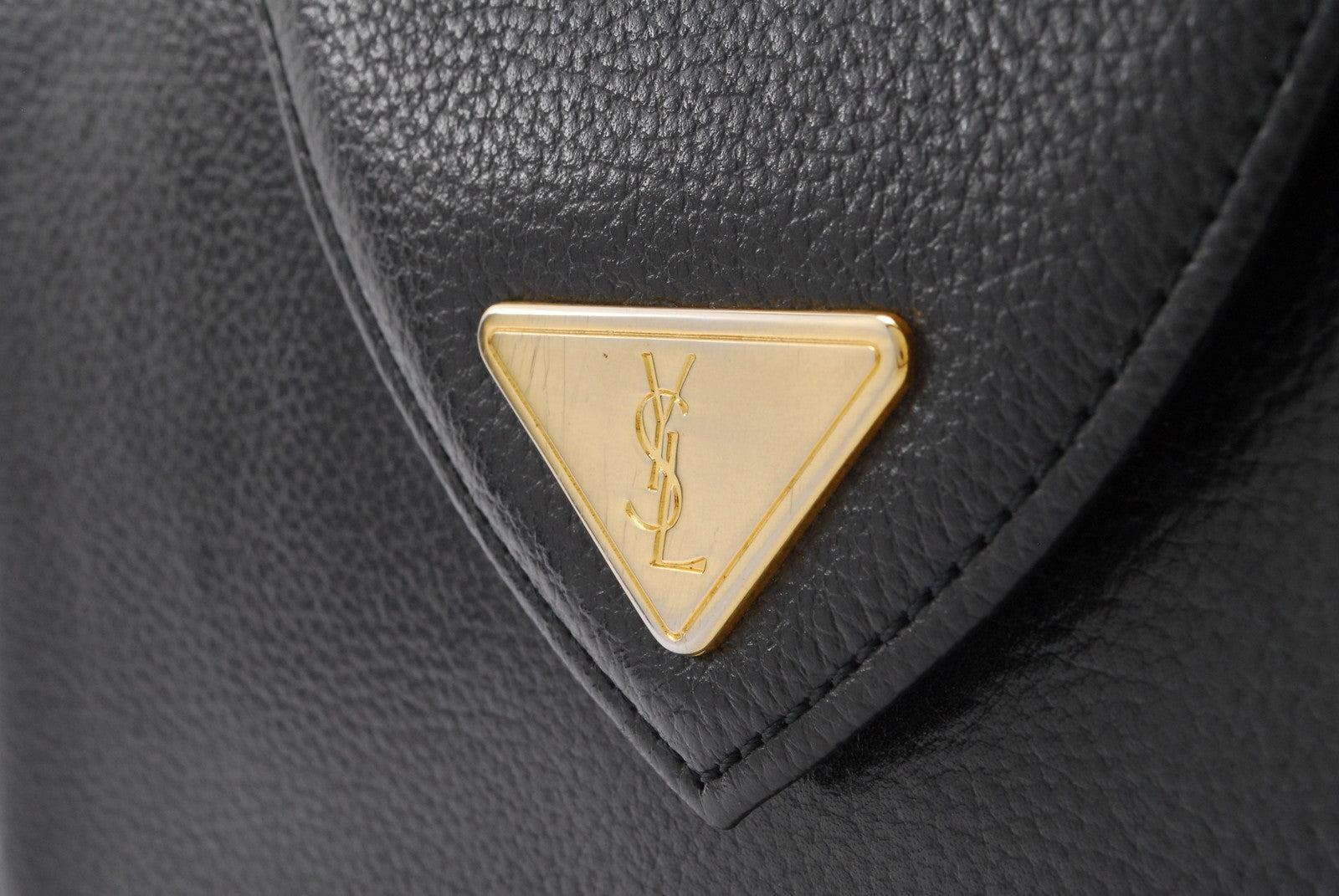 Saint Laurent Yves Clutch Bag - Black, Leather 