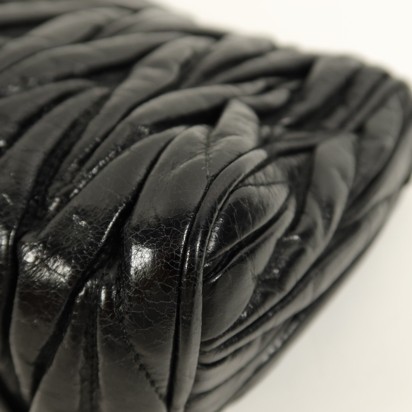 Miu Miu GHW Shoulder Bag - Black, Lambskin Leather