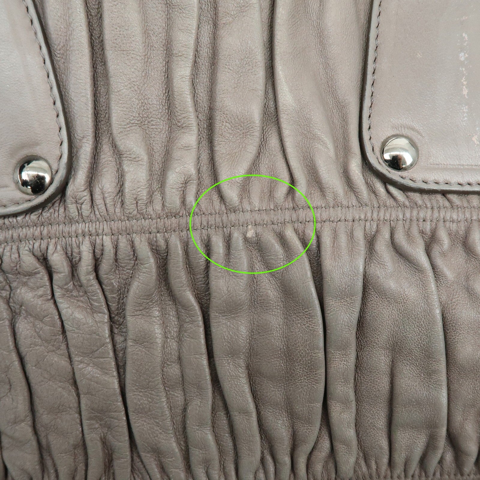 Prada 2Way Bag Hand Bag - Gray, Leather