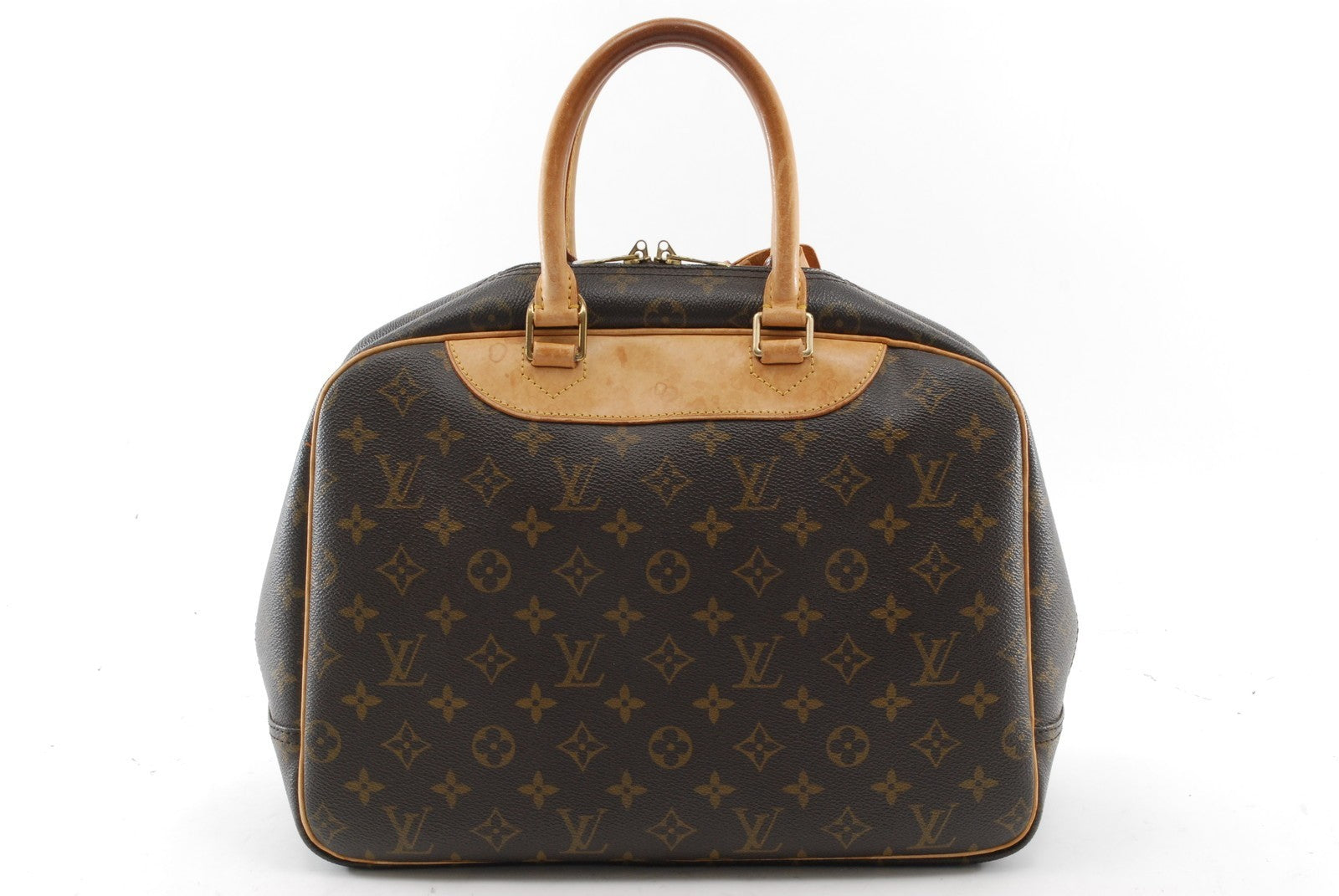 Louis Vuitton Deauville Hand Bag - Brown, Leather- מגיע עם המנעול!