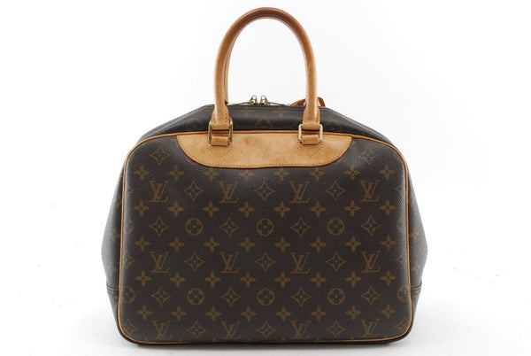 Louis Vuitton Deauville Hand Bag - Brown, Leather- מגיע עם המנעול!
