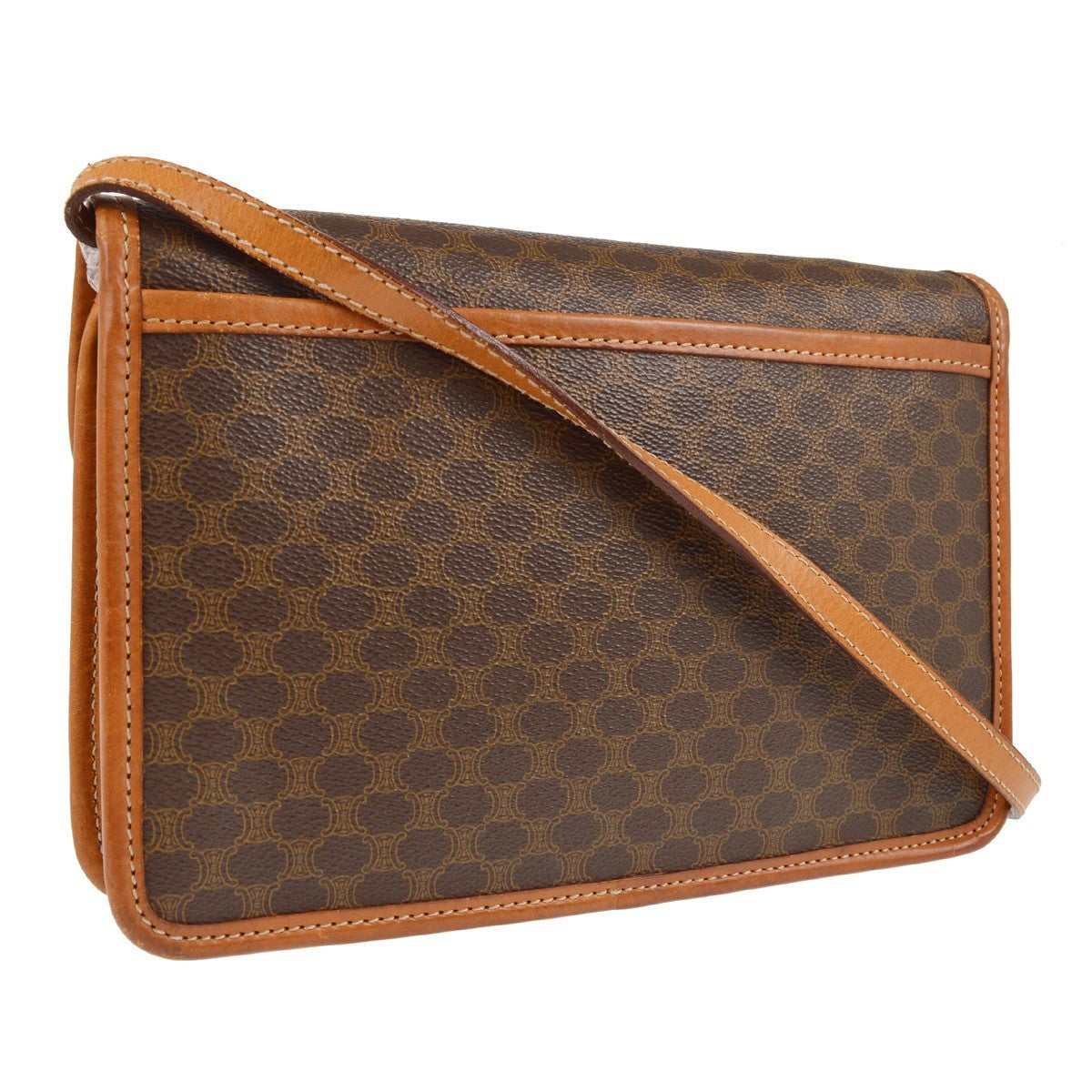Celine Macadam Shoulder Bag - Brown, Leather