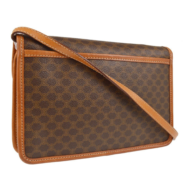 Celine Macadam Shoulder Bag - Brown, Leather 