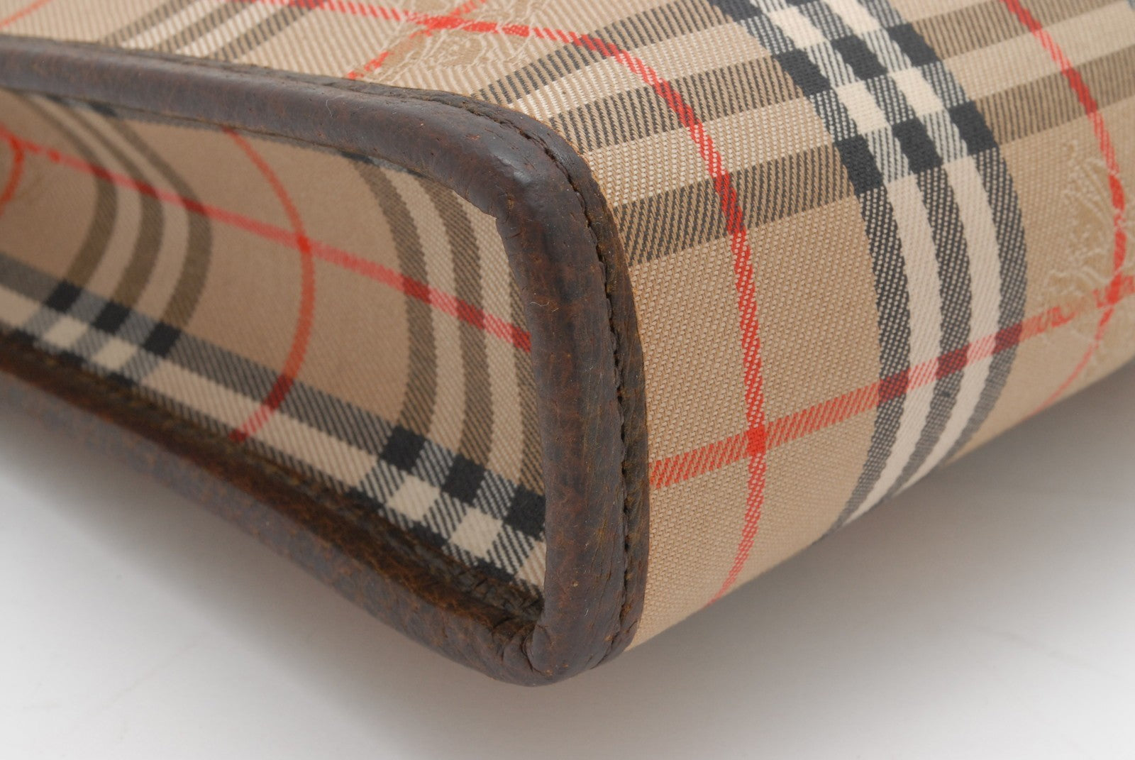 Burberry Nova Check Clutch Bag - Beige, Canvas