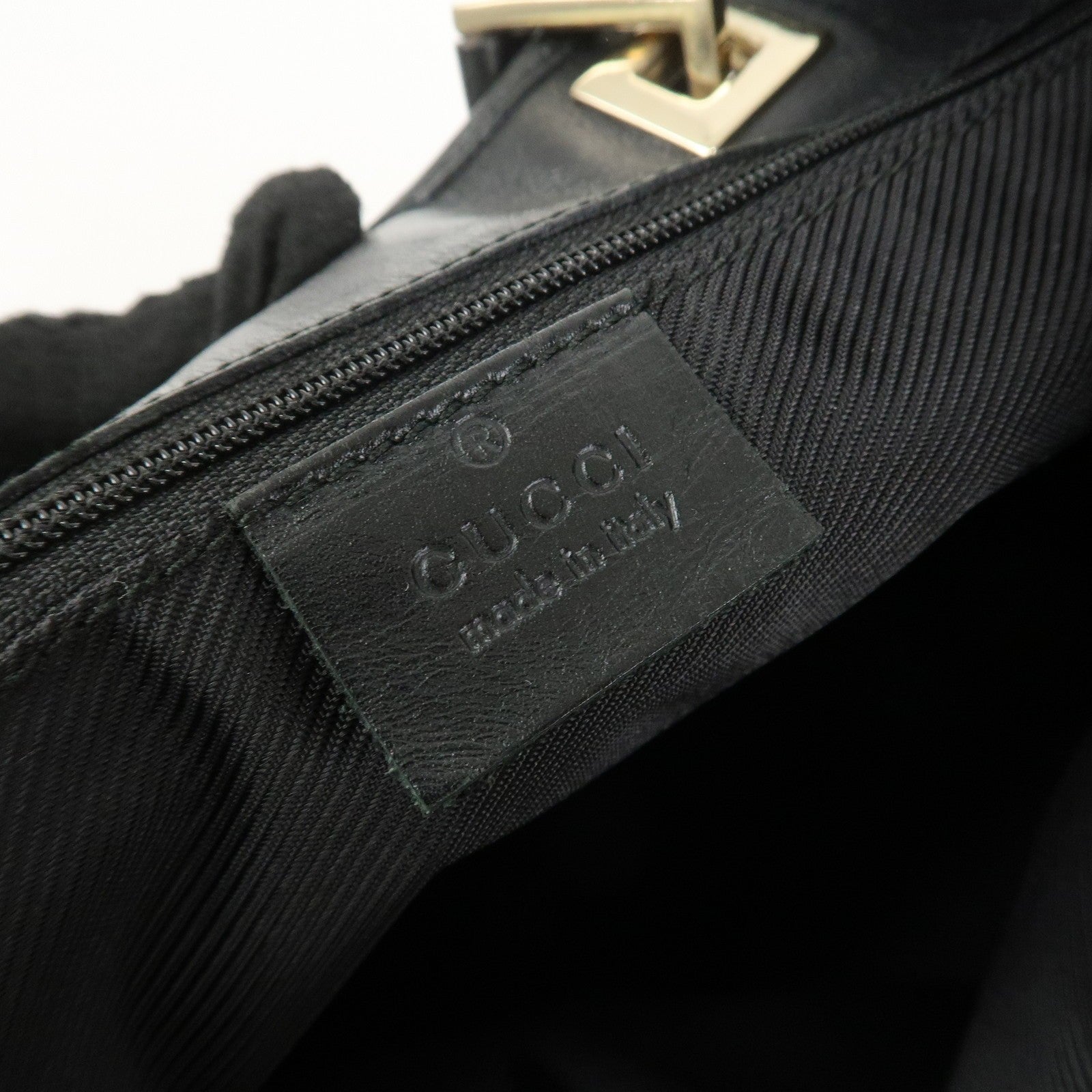 Gucci Tote Bag - Black, GG Canvas and Leather 