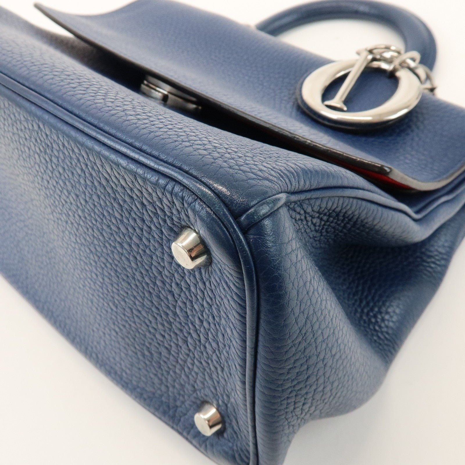 Christian Dior 2Way Hand Bag - Blue, Leather