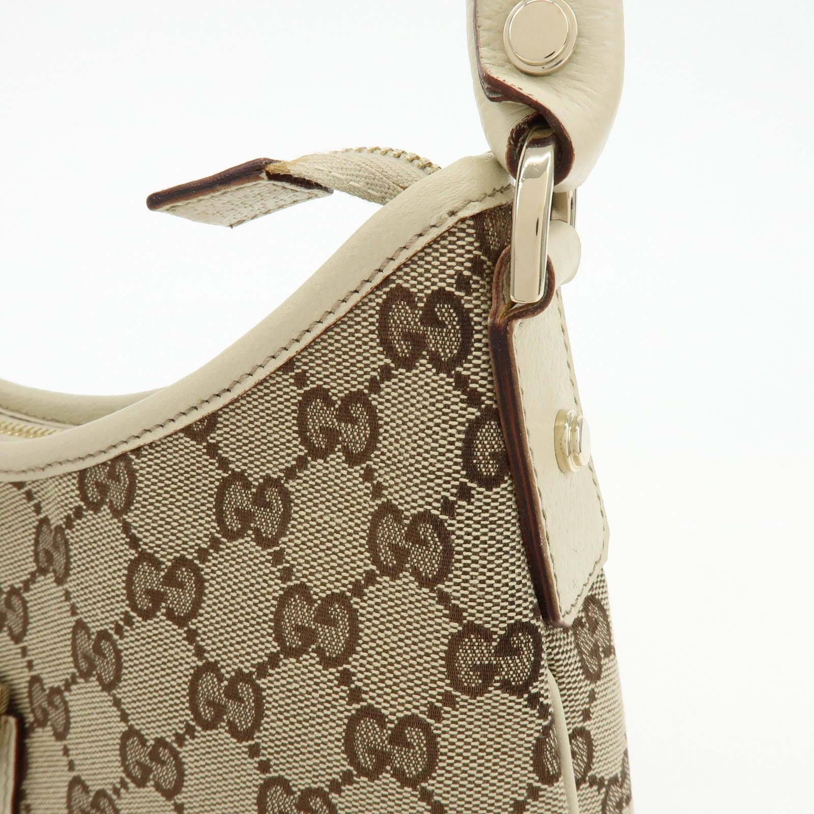Gucci Abbey Hobo Shoulder Bag - Beige, GG Canvas and Leather