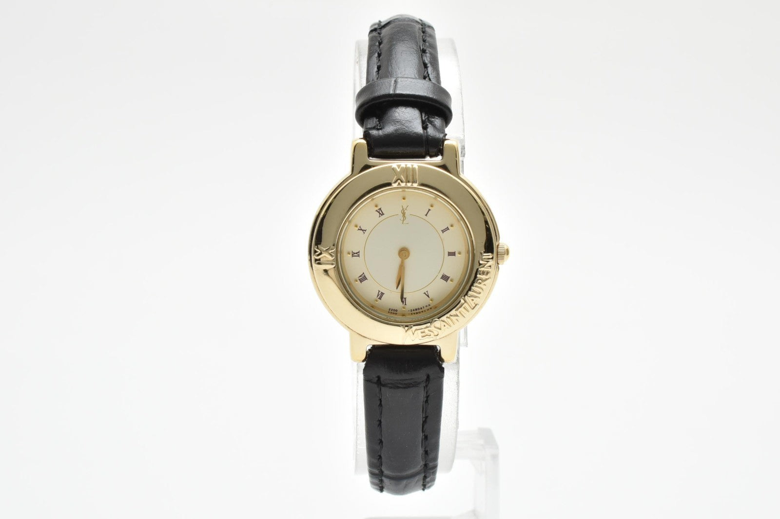 Yves Saint Laurent 2200-229789 Watch - White, Gold Quartz