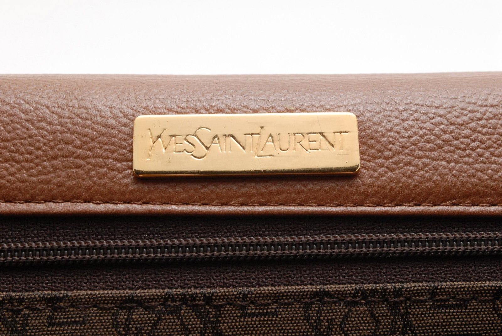 Saint Laurent Yves Saint Laurent Hand Bag - Brown, Leather